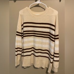 Neutral Striped Sweater